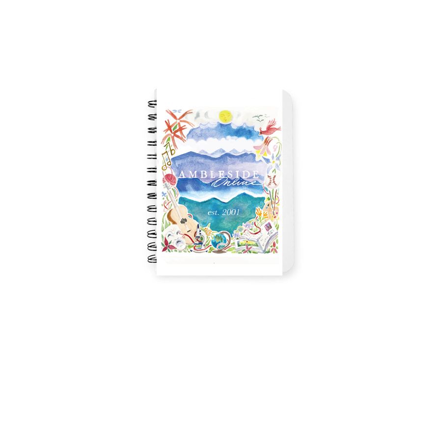 AmblesideOnline, a White Spiral Notebook