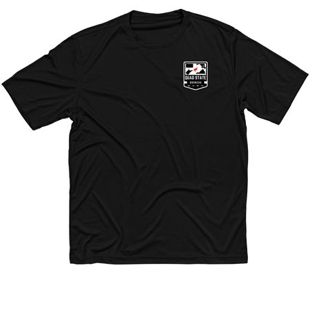 Caleb, a Black Classic Performance Tee