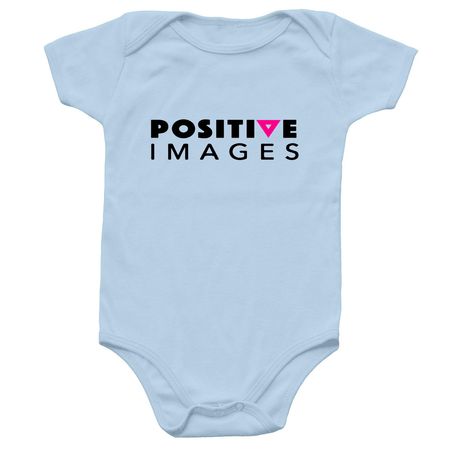 Positive Images Baby Onesie, a Light Blue Infant Onesie