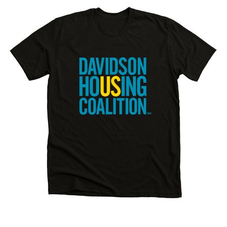 Affordable housing is tops!, a Black Heather Premium Unisex Tee