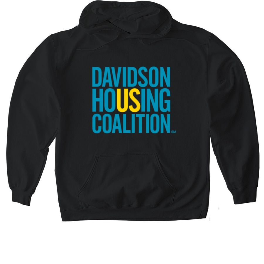Affordable housing is tops!, a Black Gildan Softstyle Pullover Hoodie