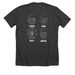 #TEAMDYE Shirt, a Dark Grey Heather Premium Unisex Tee (back-view)