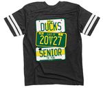 Co 27 Parent, a Vintage Smoke / White Football Jersey Tee (back-view)