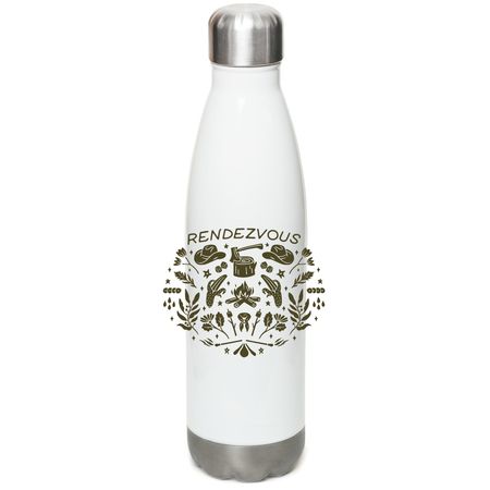 Rendezvous 2026 | Water Bottle, a White Stainless Steel Water Bottle