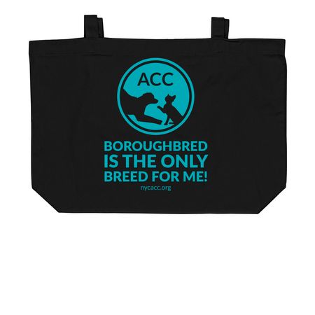 Boroughbred Tote, a Black Large Organic Cotton Tote Bag