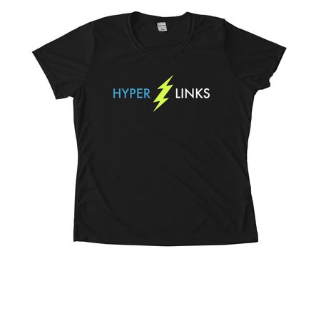 Hyperlinks Tech Tees, a Black Women's Performance Tee
