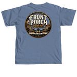 Front Porch Podcast, a Blue Jean Comfort Colors Unisex Tee (back-view)