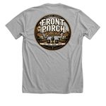 Front Porch Podcast, a Athletic Heather Premium Unisex Tee (back-view)
