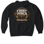 Front Porch Podcast, a Black Gildan Softstyle Pullover Hoodie (back-view)