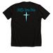 Miles Strong, a Solid Black Blend Premium Unisex Tee (back-view)