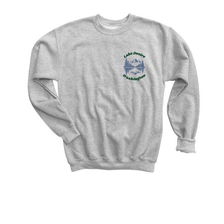 Save Lake Desire, a Sport Grey Youth Crewneck Sweatshirt
