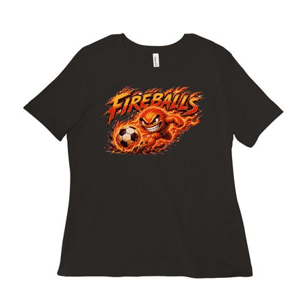 FIREBALLS, a Black Women?s Relaxed Cotton Tee