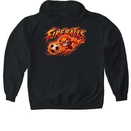 FIREBALLS, a Black Gildan Softstyle Pullover Hoodie