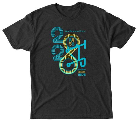 2026 MIESVILLE FIFTYSIX GRAVEL RIDE, a Vintage Black Triblend Unisex Tee