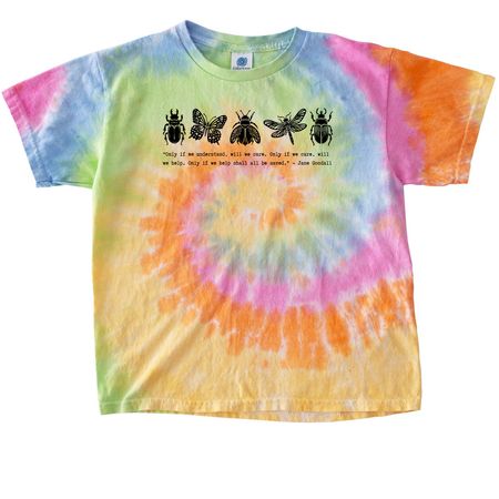Jane Goodall Quote, a Eternity Youth Tie Dye Tee