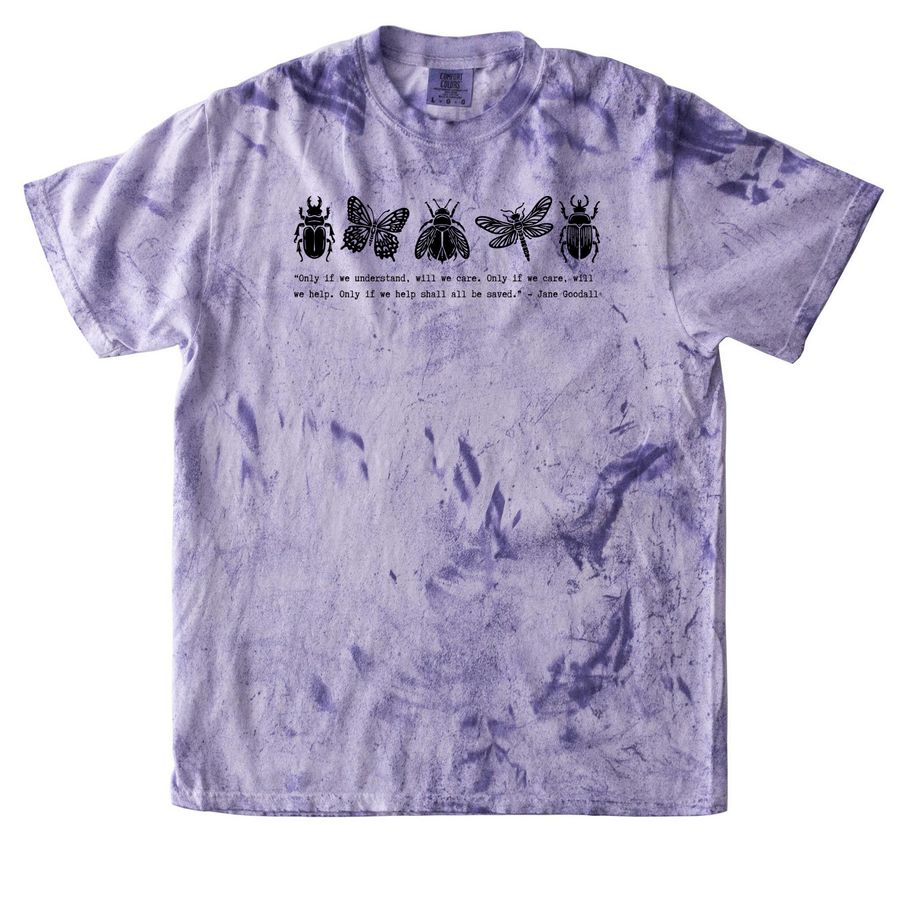 Jane Goodall Quote, a Amethyst Comfort Colors Colorblast Tee