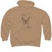 Butterfly in the Palm of My Hand, a Sandstone Midweight Pullover Hoodie