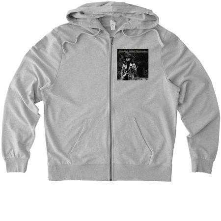 Wren Alden Mysteries, a Granite Grey Heather Allmade Organic French Terry Zip Up Hoodie