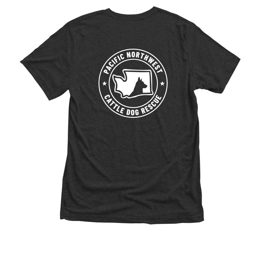 Hoodies + Long Sleeves, a Vintage Black Triblend Unisex Tee (back-view)