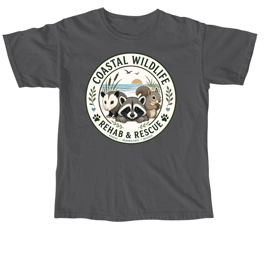 Coastal Wildlife, a Pepper Comfort Colors Unisex Tee