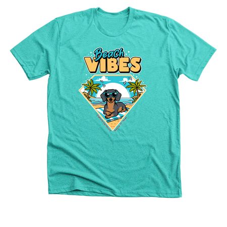 DDRTX Beach Vibes, a Heather Sea Green Premium Unisex Tee