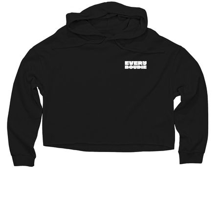 EveryBoudie Logo Merch, a Black Women?s Lightweight Cropped Hoodie