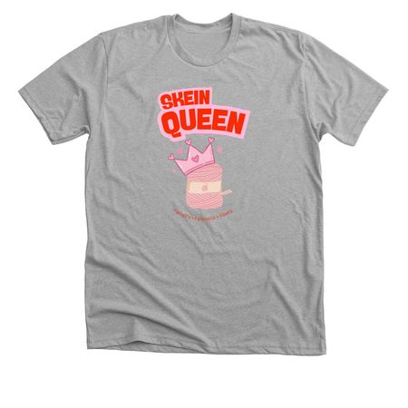 Britt's Skein Queen, a Athletic Heather Premium Unisex Tee