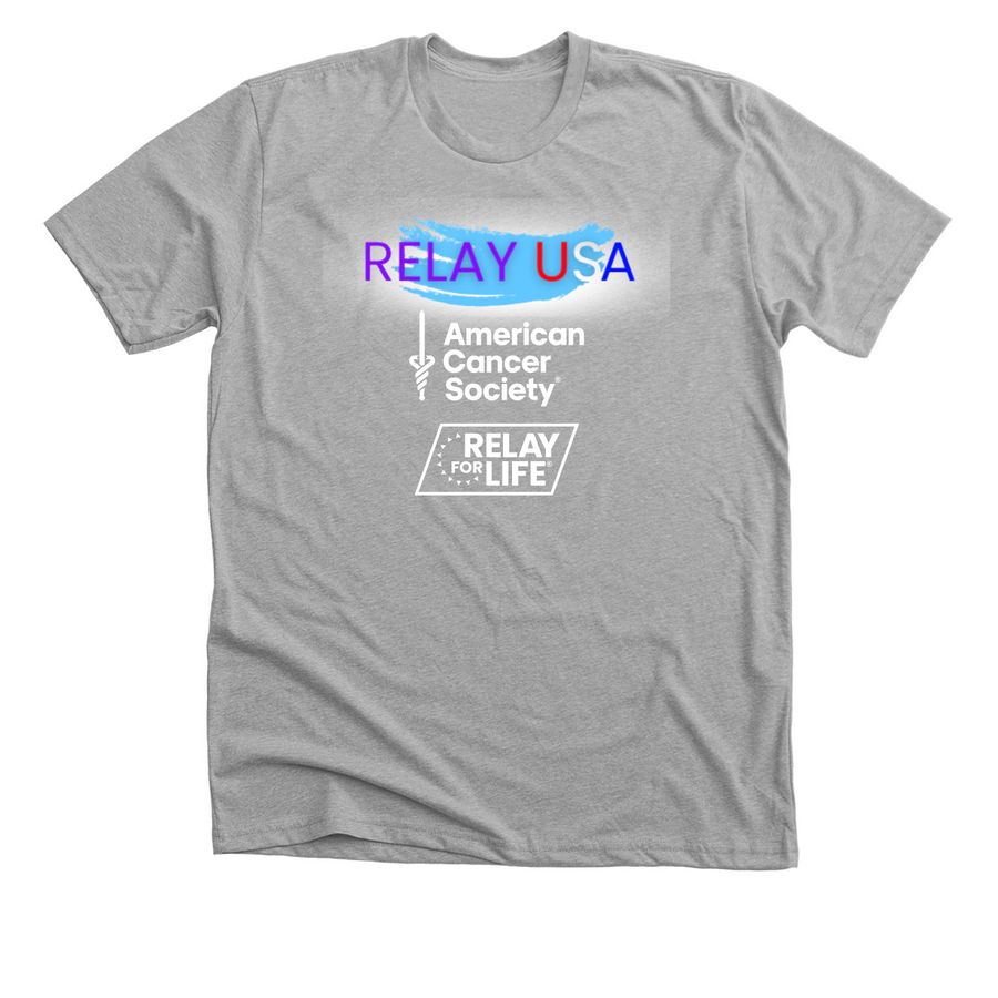 Relay USA, a Athletic Heather Premium Unisex Tee