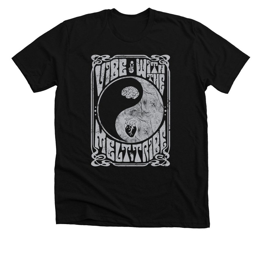 Vibe with the MELT Tribe 2, a Solid Black Blend Premium Unisex Tee