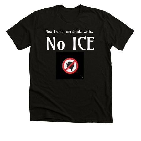 No Ice, a Solid Black Blend Premium Unisex Tee