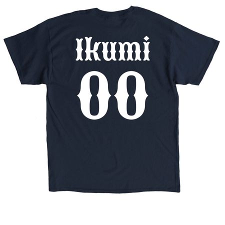 Hykuzia: Ikumi (Dark ver.), a Navy Classic Unisex Tee (back-view)