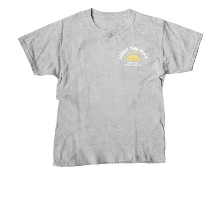 Light the Way Home, a Sport Grey Youth Unisex Tee