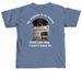 End the need for rescue ( Soft Colors), a Blue Jean Comfort Colors Unisex Tee (back-view)
