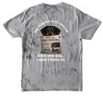 End the need for rescue ( Soft Colors), a Smoke Comfort Colors Colorblast Tee (back-view)
