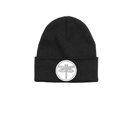 Dragonfly Beanie, a Black Printed Base Camp Beanie