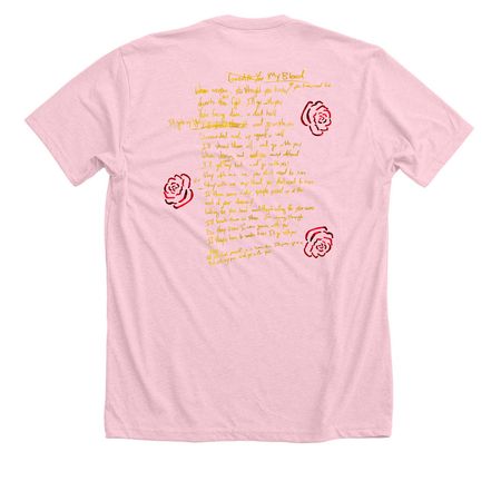 You Don't Need To Run, a Heather Pink Premium Unisex Tee (back-view)