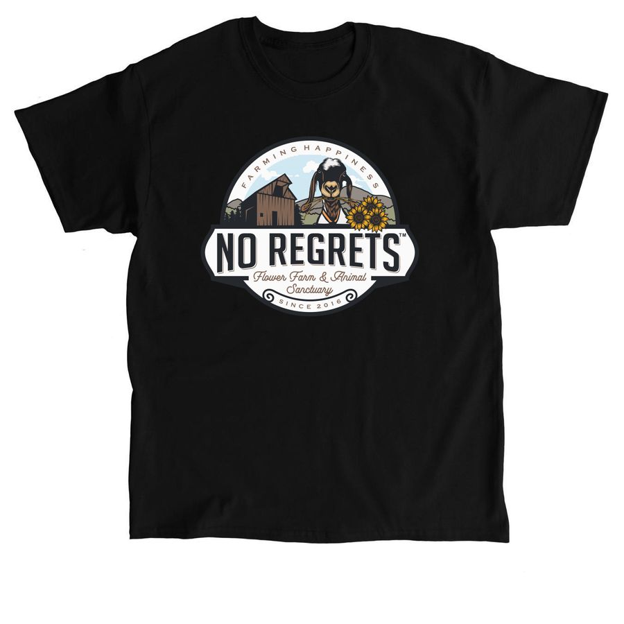 No Regrets Farm Apparel, a Black Classic Unisex Tee