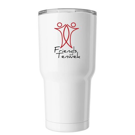 FOT Travel Mug, a White Insulated Tumbler