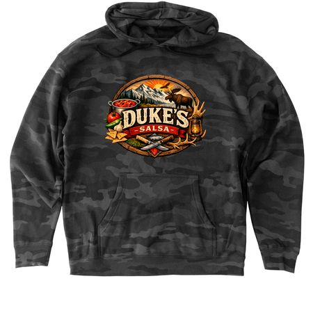 Duke?s Salsa, a Black Camo Heavyweight Camo Pullover Hoodie
