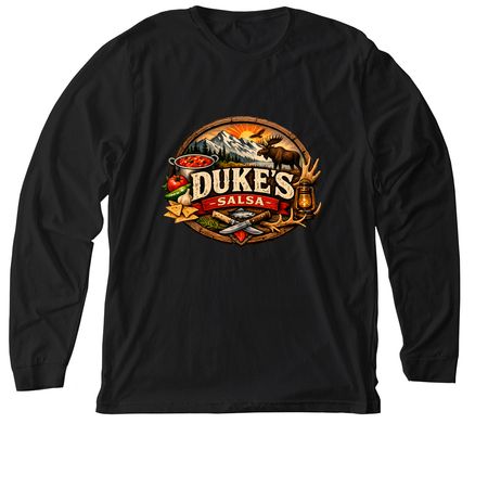 Duke?s Salsa, a Solid Black Blend Premium Long Sleeve Tee