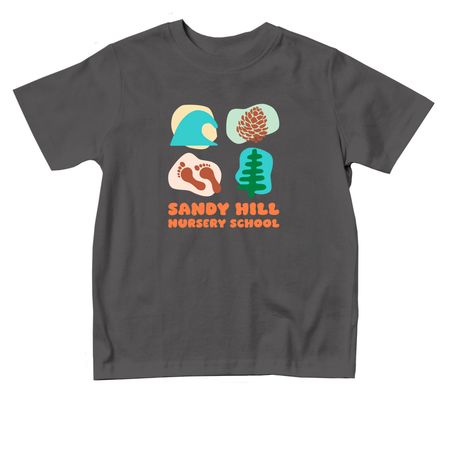 Sandy Hill Preschool Shirt, a Charcoal Toddler Tee
