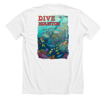 The Houston T, a Solid White Blend Premium Unisex Tee