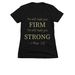 Firm and Strong, a Black Women's Slim Fit Tee
