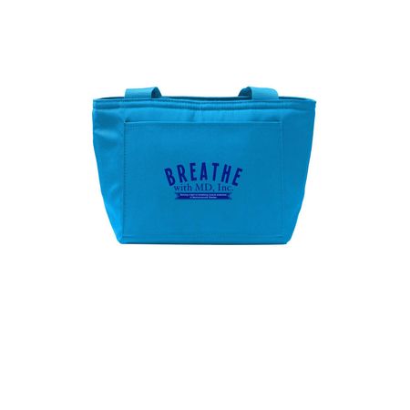 Breathe with MD Logo Lunch Tote, a Parcel Blue Insulated Lunch Tote