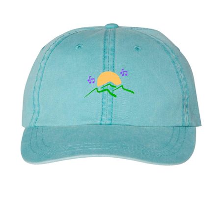 PCYO Hat, a Aqua Printed Pigment Dye Baseball Cap