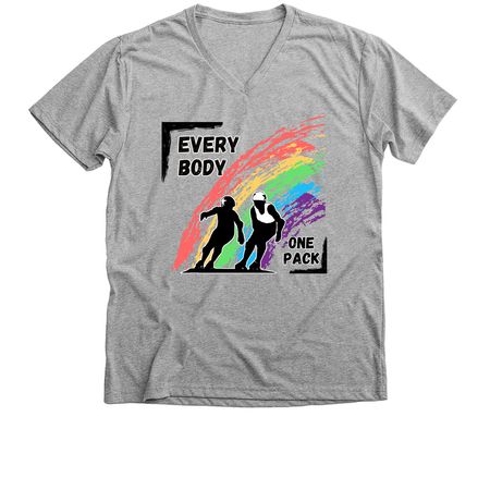Every Body One Pack, a Athletic Heather Premium V-Neck Tee