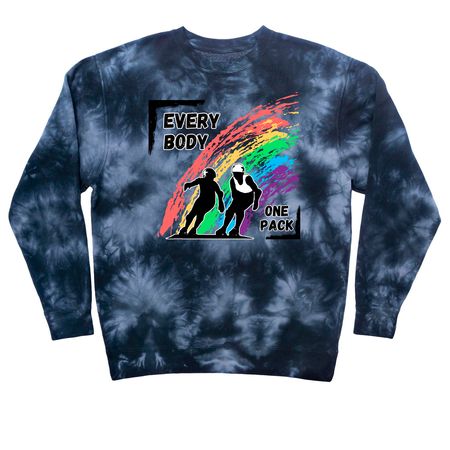 Every Body One Pack, a Black Tie Dye Crewneck Sweatshirt