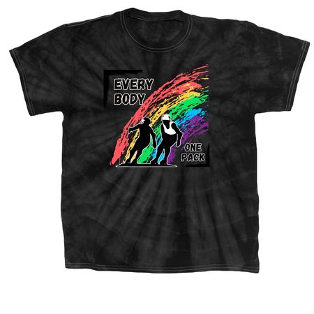 Every Body One Pack, a Black Classic Tie Dye Tee