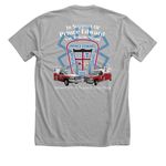 EMS Week 2026, a Athletic Heather Premium Unisex Tee (back-view)