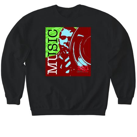 Summer Support, a Black Softstyle Crewneck Sweatshirt